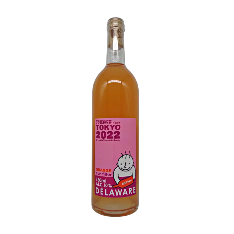 山形県産デラウェア　オレンジ　無ろ過　2024（オレンジ）750ml