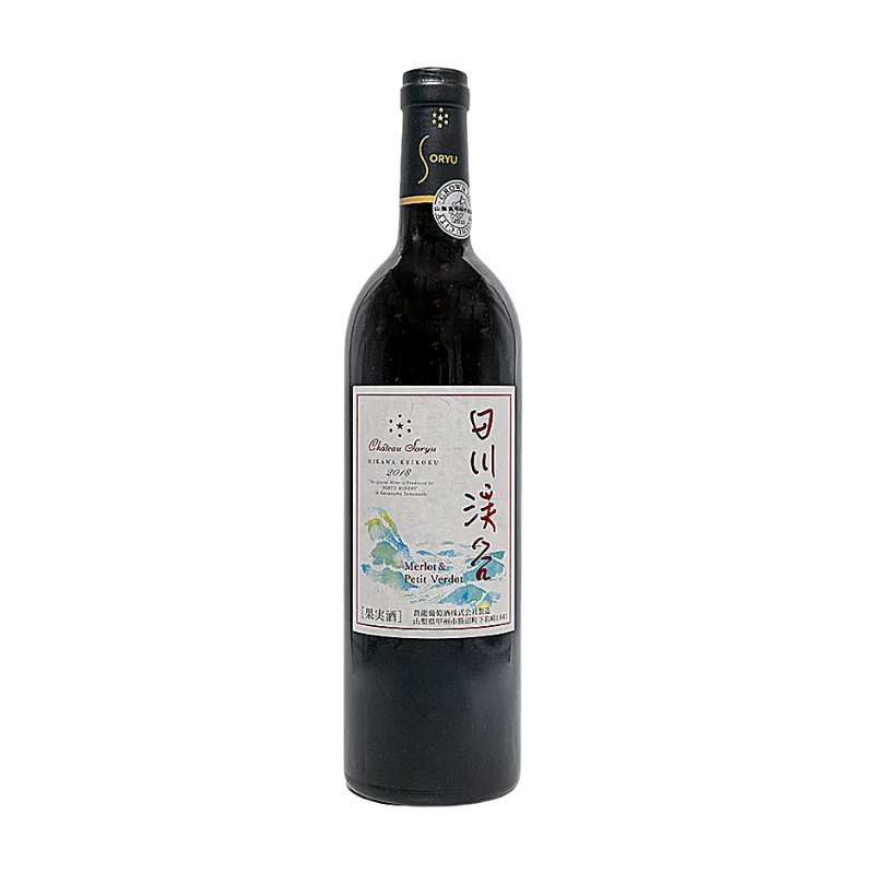 シャトーソウリュウ　日川渓谷　メルロ＆プティヴェルド 2019（赤）750ml